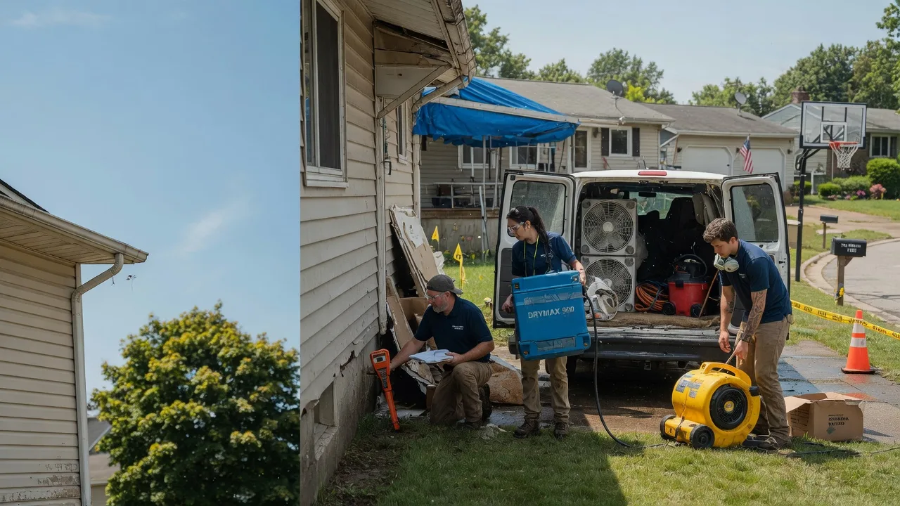 Ceiling Leak Cleanup in Harshaw, WI near me